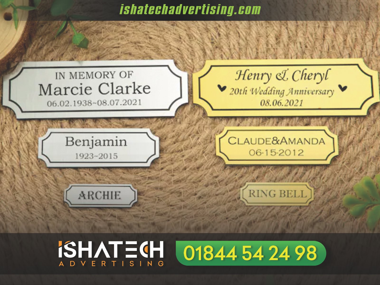 Brass Engraved Name Plate