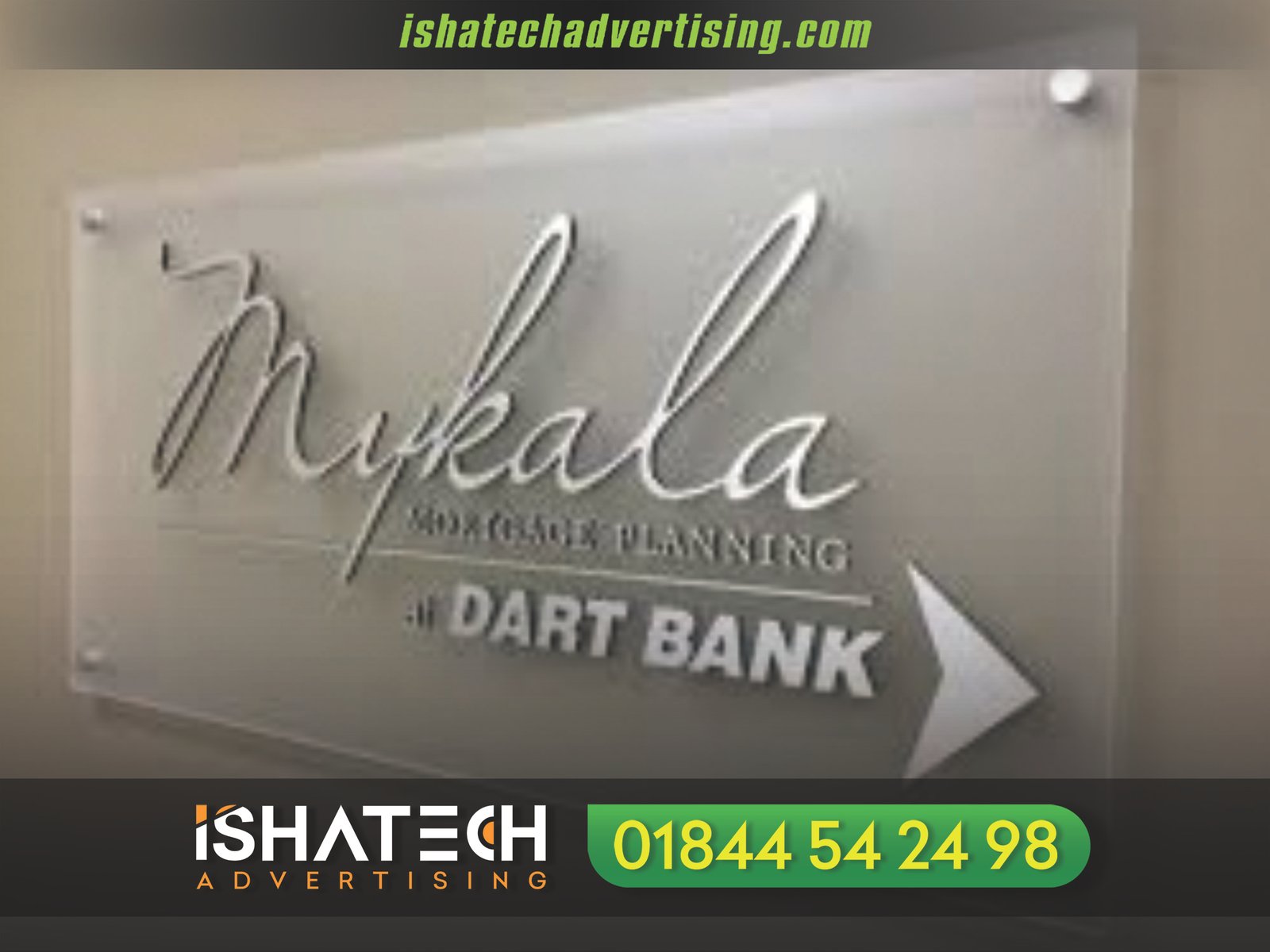Glass Name Plate in Bangladesh | Custom Glass Name Plate