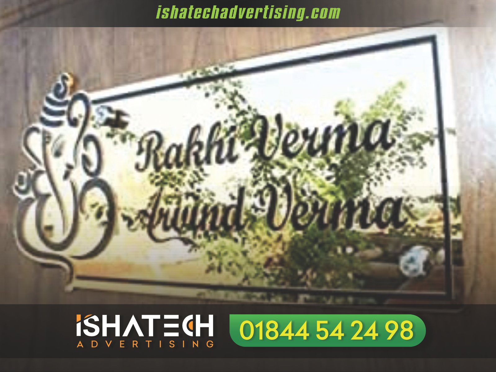 Stainless Steel Mirror Finish Name Plate