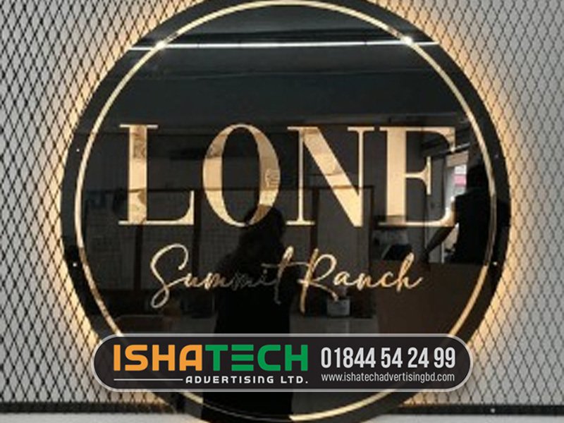 Premium Quality Mirror Signboard in Bangladesh